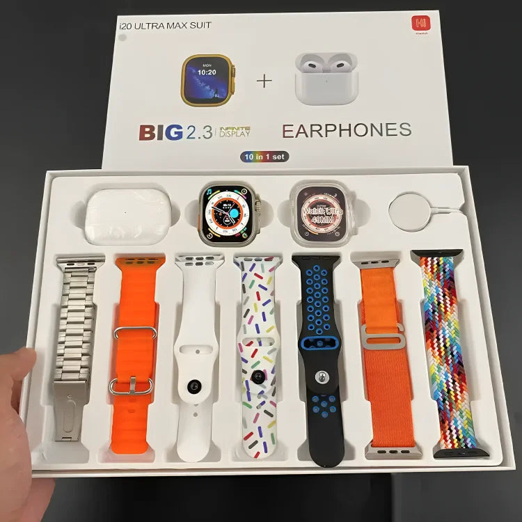 i20 Ultra Max Smart Watch + Airpods